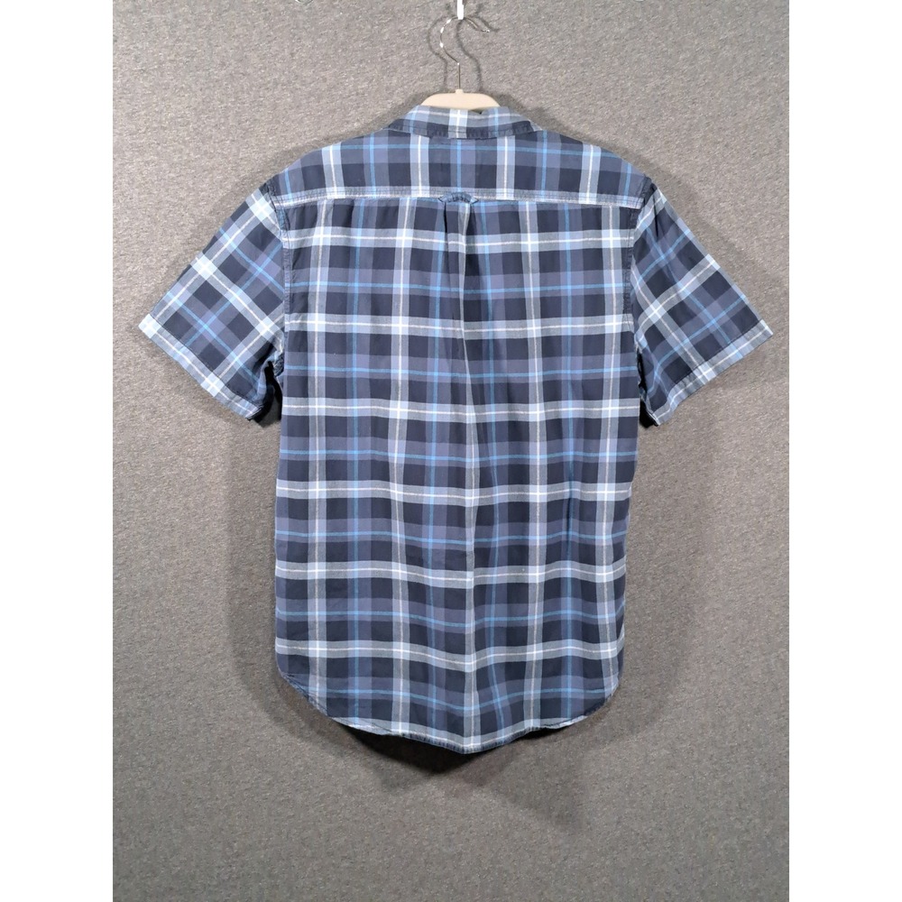 Timberland Mens Blue Plaid Cotton Long Sleeve Button Down Shirt TB0A2EBS Large - Picture 2 of 13